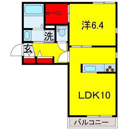 八幡宿駅 徒歩14分 1階の物件間取画像